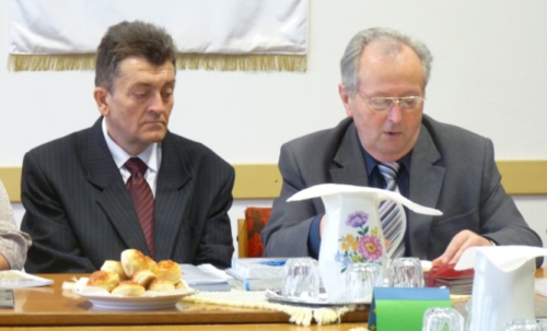 Bugyi Ferenc kevermesi polgármester és Balogh József térségi tanácsnok
