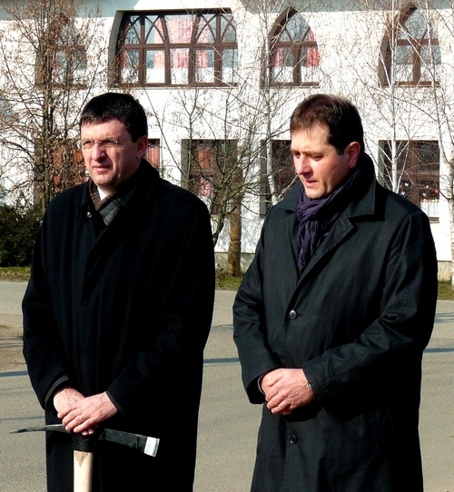 Domokos László, a Békés Megyei Közgyűlés elnöke és Dankó Béla, Kondoros polgármestere