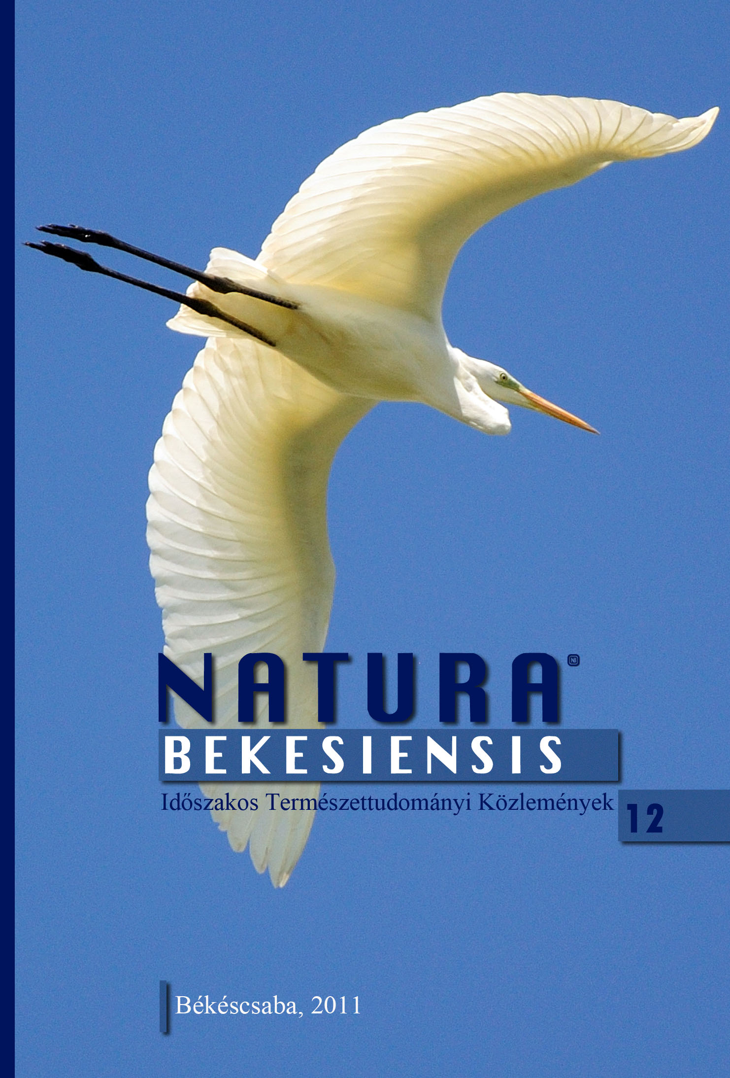 Natura Bekesiensis 12. címlapja (grafikai munka: Batke László)