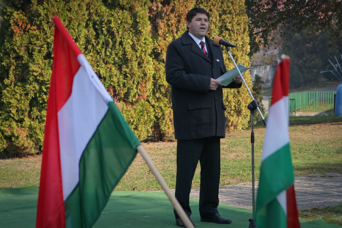 Sarkadon mondott ünnepi beszédet Farkas Zoltán, a Békés Megyei Közgyűlés elnöke