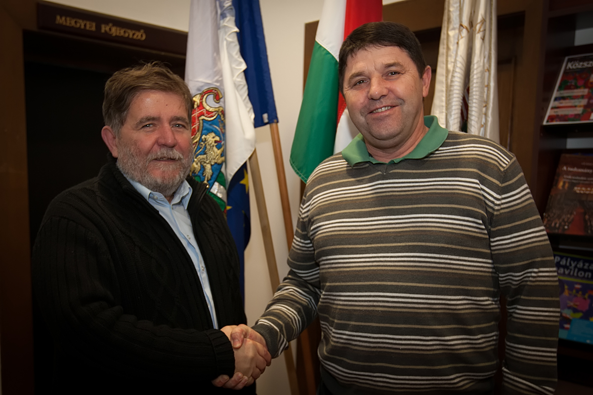 Kovács Ferenc Vas megyei elnök látogatása a Megyeházán