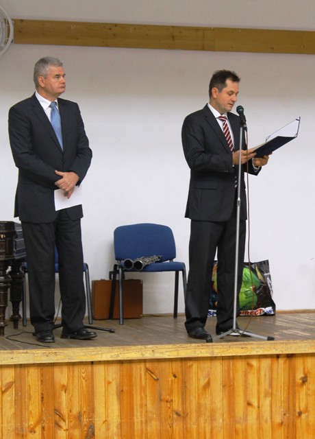 Dankó Béla, Kondoros polgármestere, országgyűlési képviselő, és Vantara Gyula Békéscsaba polgármestere, országgyűlési képviselő 